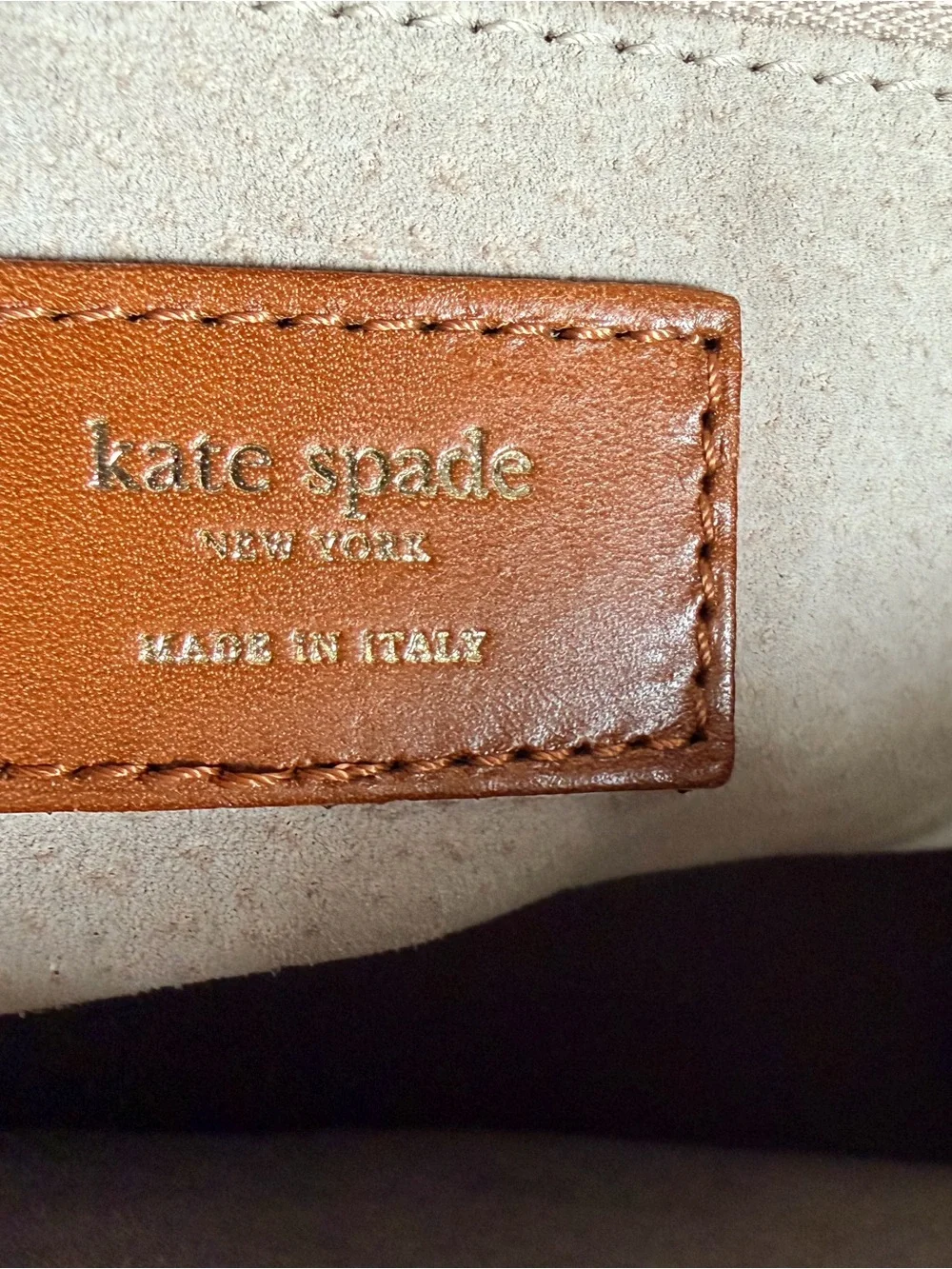 Kate Spade Made In Italy Olive Green Structured Leather Shoulder Bag